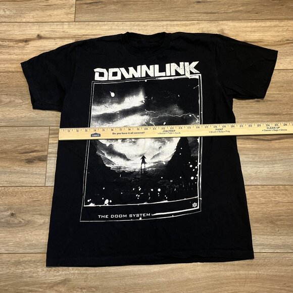 Downlink The Doom System 2019 Band T Shirt Adult SZ MEDIUM Black Dubstep Concert - Picture 4 of 8